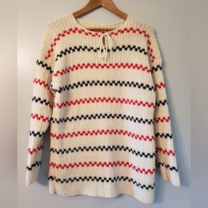 Homemade knit Striped sweater, MED